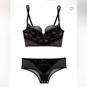 NWT - ADORE ME Camilla Push Up Bra & Cheeky Panty
